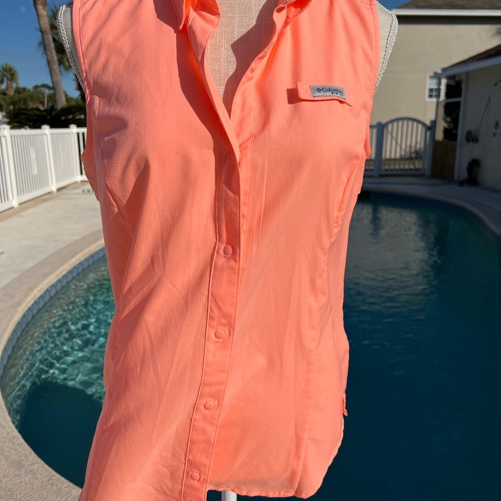 Columbia Performance Fishing Gear Sleeveless Shirt Medium